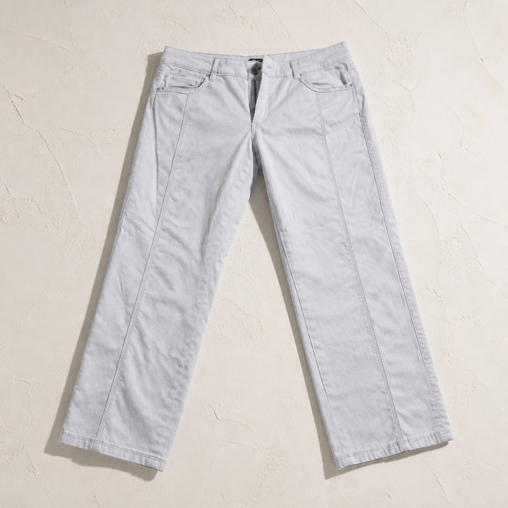 White House Black Market Blanc Slim Crop Pants Grey Size 14